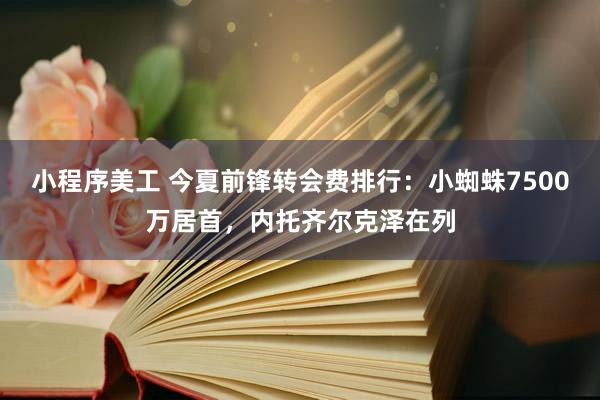 小程序美工 今夏前锋转会费排行：小蜘蛛7500万居首，内托齐尔克泽在列